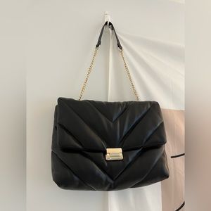 ZARA MAXI QUILTED CROSSBODY BAG
